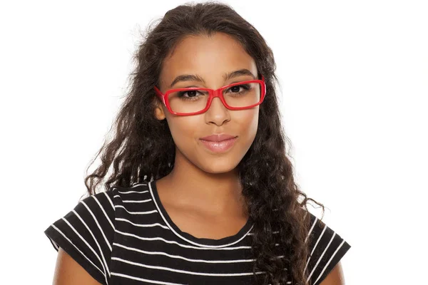 Mujer con gafas graduadas —  Fotos de Stock