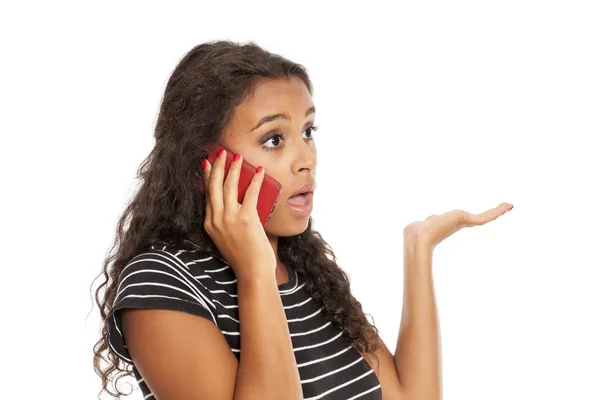 Angry on the phone — Stock Photo, Image
