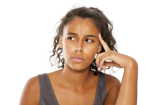 Pensive and worried — Stock Photo, Image