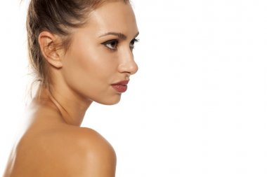 Güzel, şehvetli kadın.