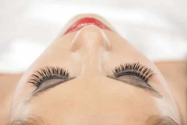 Artificial Eyelashes Macro Shoot Eyelash Extensions — Stock Photo, Image