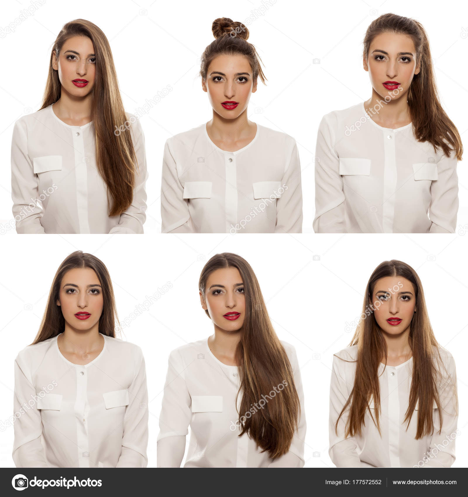 Pictures Same Girl Different Six Portraits Same Girl