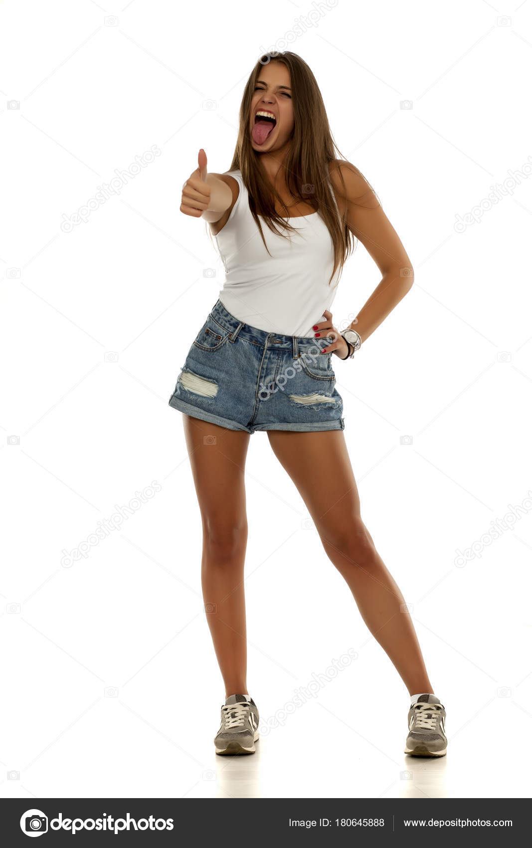 Camisa Mujer Zapatillas Jeans Deporte Mangas Joven Tonta Shorts Sin Tl3cFKu1J