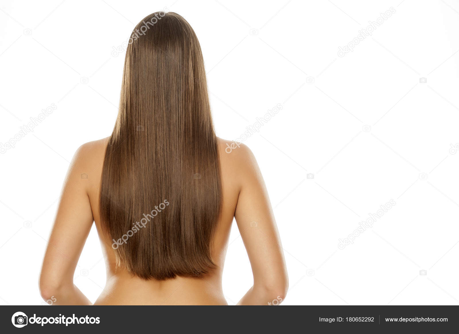 straight hair tumblr back view