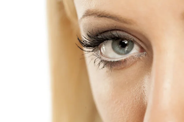 Blue Female Eye Makeup — Stock Photo, Image