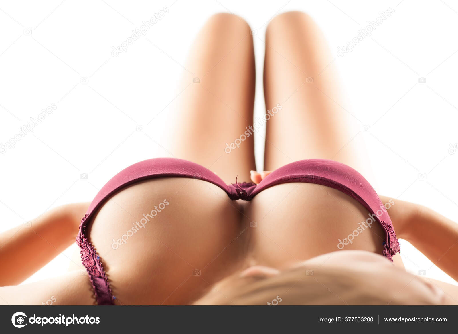 Woman's Large Breasts Lying Position Stock Photo by ©VGeorgiev 377503200