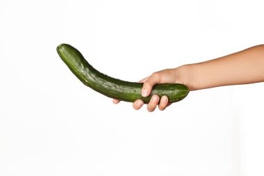 the concept of the penis - illustration with cucumber