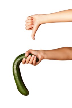 dysfunction of the penis - illustration with cucumber