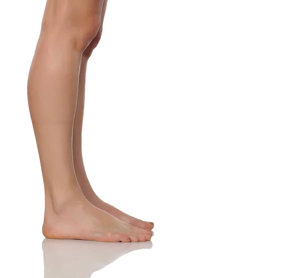 Side View Female Legs Feet — Stock Photo, Image