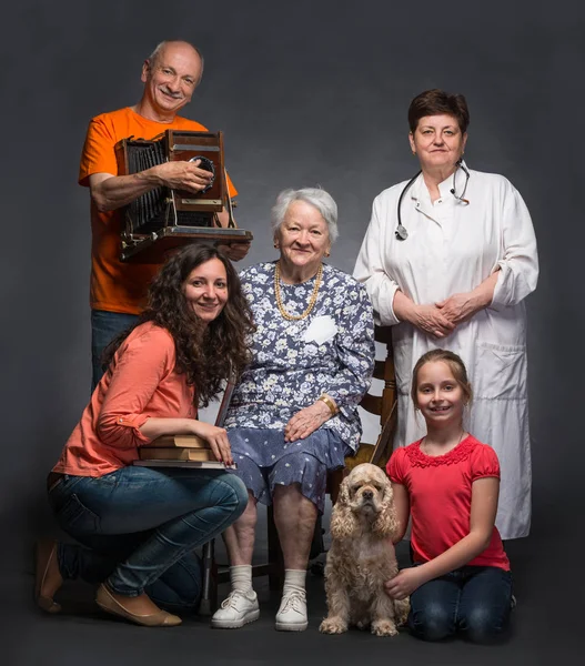 Happy multi-generation family — Stock Photo, Image