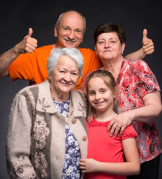 Famiglia felice multi-generazione — Foto Stock