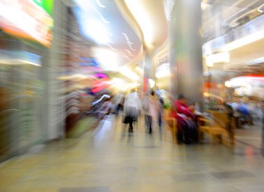 Alışveriş merkezinin soyut arkaplanı