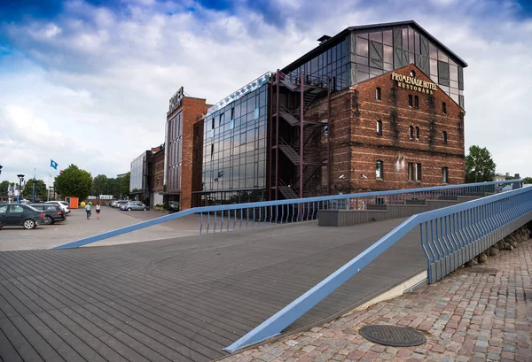 LIEPAJA, Letonia - 24 de julio de 2016: Vista del Hotel Promenade — Foto de Stock