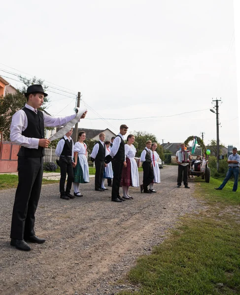 HEYIVCI,UKRAINE - SEPTEMBER 09, 2016: Harvest day celebration in — Stock Photo, Image