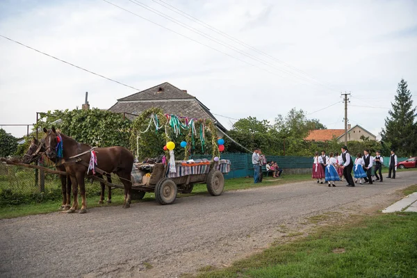 HEYIVCI,UKRAINE - SEPTEMBER 09, 2016: Harvest day celebration in — Stock Photo, Image
