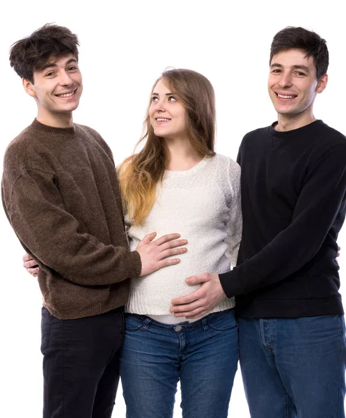 Familia polígamo moderna — Foto de Stock