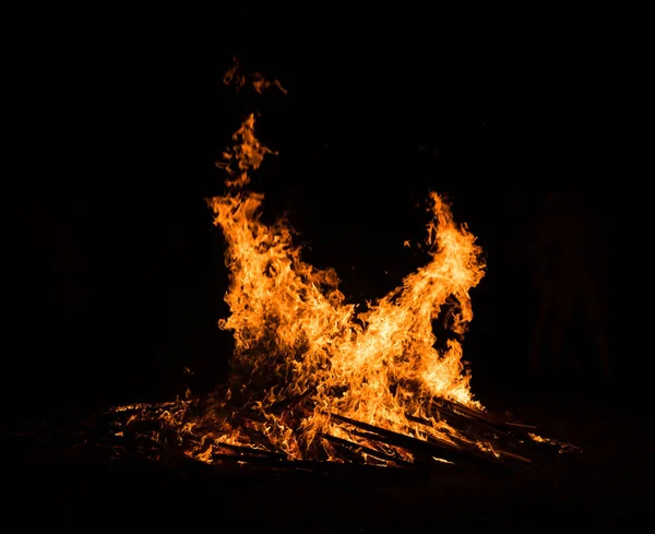 Orange fire flames — Stock Photo, Image