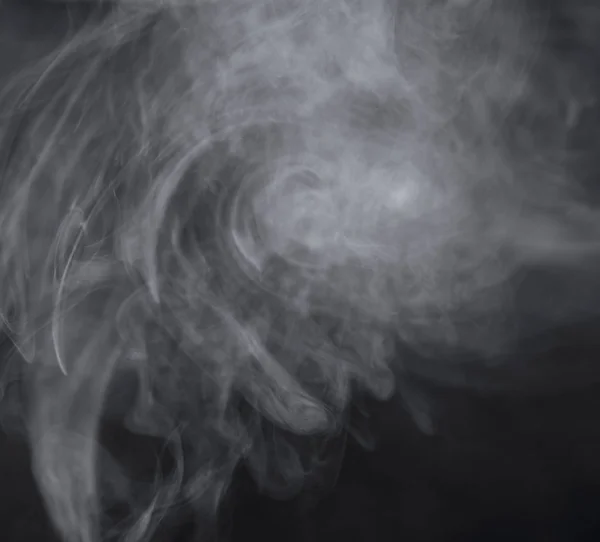 Smoke isolated on black background — Stock Photo, Image