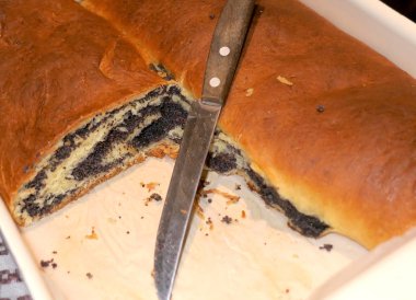 Ev yapımı haşhaş tohumu.