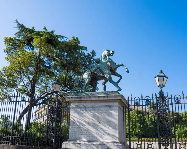 NAPLES, ITALY - MAY 02, 2019: Peter Clodt von J��rgensburg eques — Stock Photo, Image