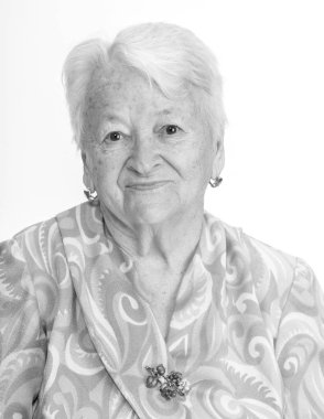 güzel gülümseyen kadın kıdemli portresi