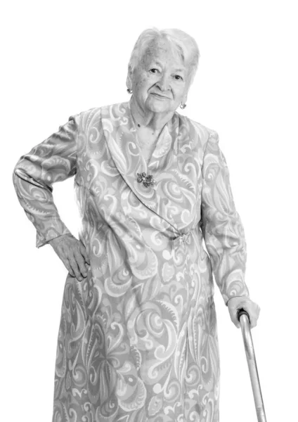 Retrato de una hermosa mujer mayor sonriente — Foto de Stock