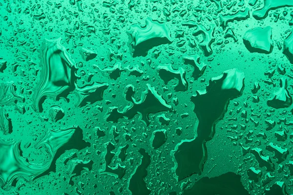 Närbild Vatten Droppar Metallytan Kan Användas För Webbdesign Abstrakt Struktur — Stockfoto