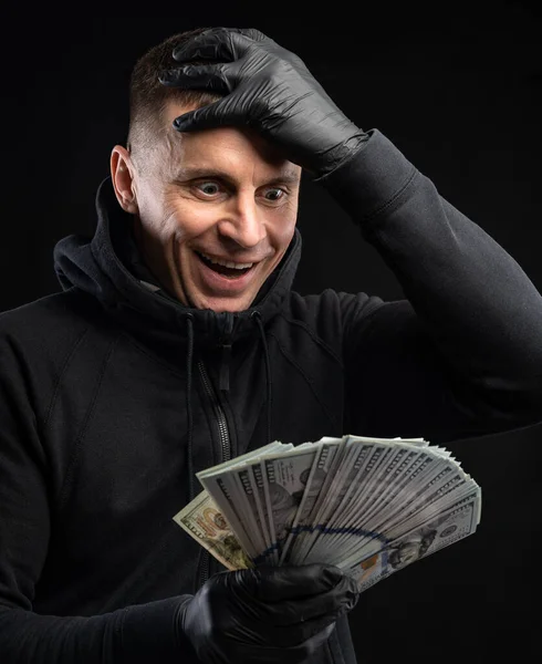 Bedrijfs Financieel Concept Gelukkig Glimlachen — Stockfoto