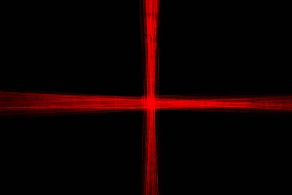 Abstract Red Lines Drawn Light Black Background Laser Lines — Stock Photo, Image