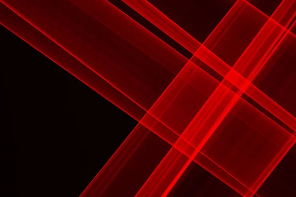 Abstracte Rode Lijnen Getekend Door Licht Een Zwarte Achtergrond Laserlijnen — Stockfoto