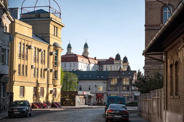 Uzhhorod Ukraine April 2020 Street Architecture Old City Uzhgorod Ukraine — 图库照片