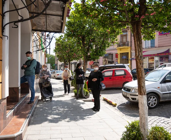 Uzhhorod Ukrajina Dubna 2020 Karanténa Městě Uzhhorod Důsledku Viru Covid — Stock fotografie