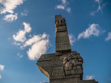 Gdask, Polonya. Westerplatte Anıtı.