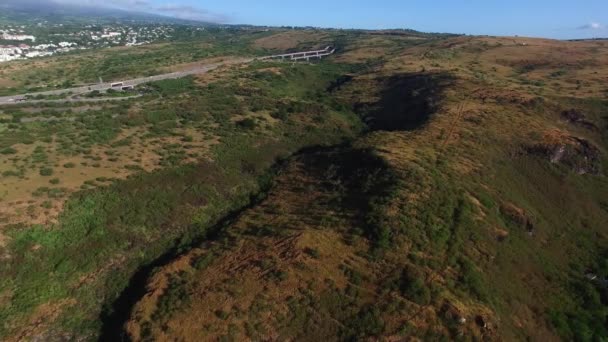 Réunion Saint Paul City Luftbild Ist Die Zweitgrößte Gemeinde Französischen — Stockvideo