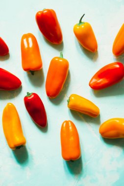 Degrade renklerinin jalapeno biber