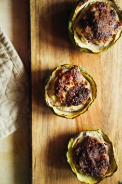 yuvarlak kabak dolması