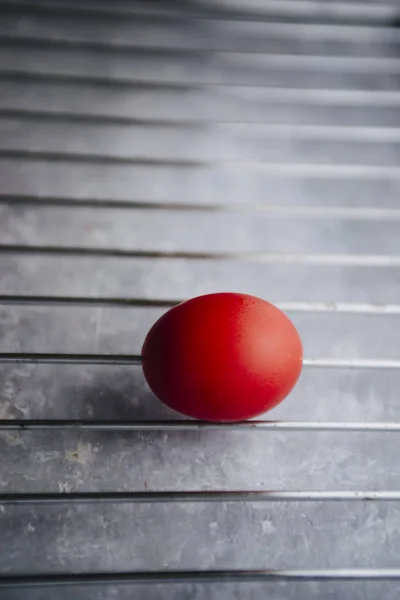Red Colored Easter eggs se — Stock Photo, Image