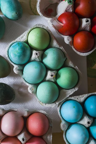 Colored Easter eggs se — Stock Photo, Image