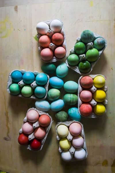 Colored Easter eggs se — Stock Photo, Image