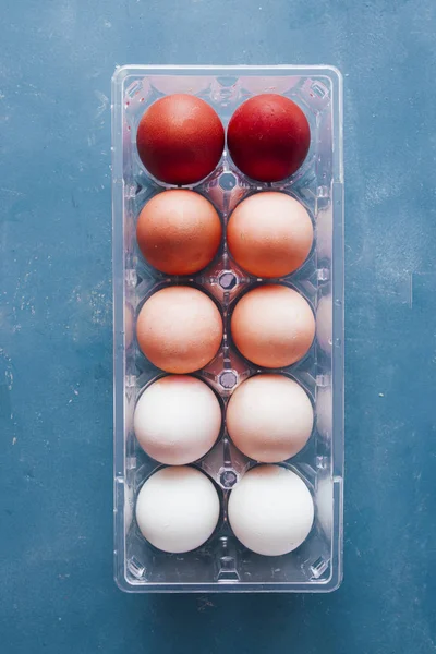 Red colored eggs