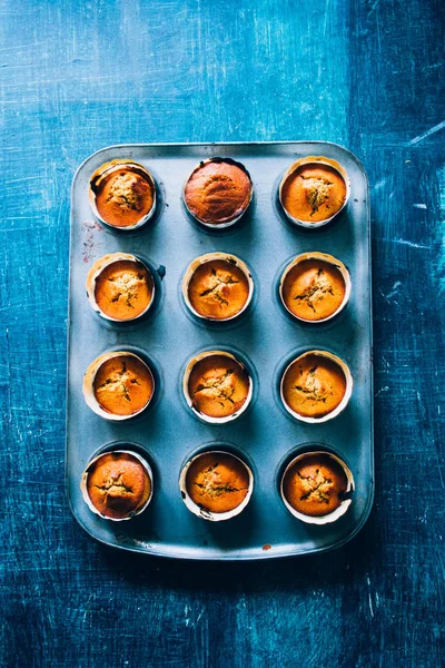 Frissen sült sütőtök muffinja — Stock Fotó
