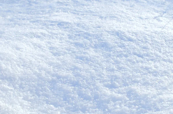Clean fluffy snow surface.