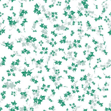 Yeşil sarmaşık yaprakları doodle