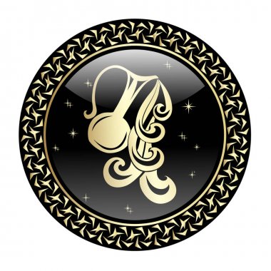 Kova burcu daire çerçeve içinde