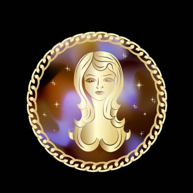 Başak burcu işareti daire çerçevesinde