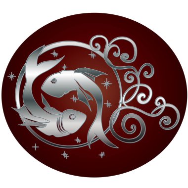 Balık burcunun imzası daire şeklinde.