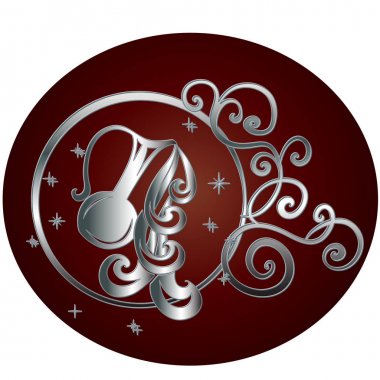 Kova burcu daire çerçeve içinde