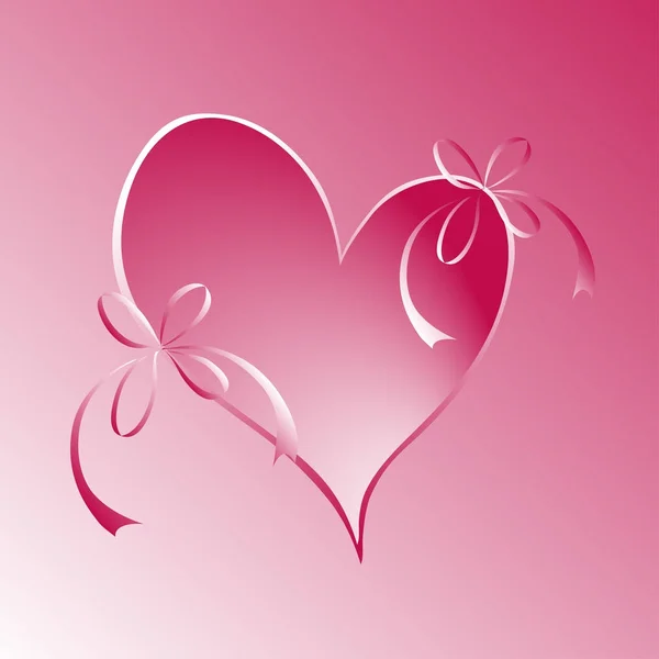 Coeur avec bouquet d'arcs — Image vectorielle