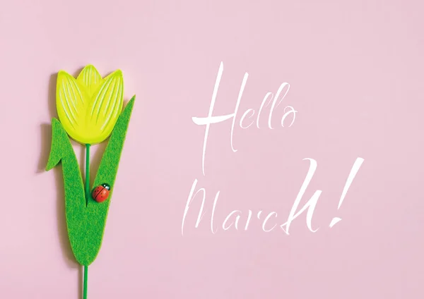 Hello March! — Stock Photo, Image