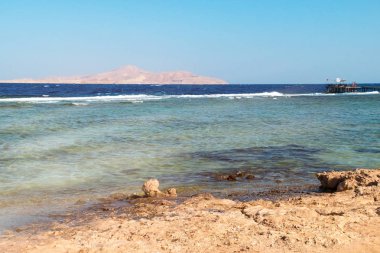 Kızıldeniz'Egypte görünümünü deniz manzarası.